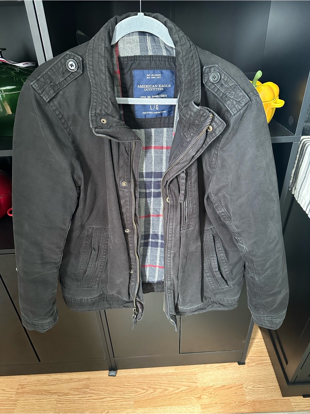 American Eagle Outfitters Men's Black Casual Jacket - L- 2010s vintage